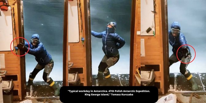 Viral Video Susahnya Tutup Pintu di Antartika saat Badai, Ini Penjelasan Sains