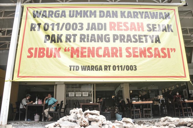 pembongkaran ruko di pluit