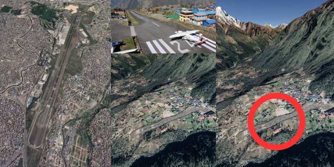 Melihat Bandara Ekstrem di Dunia Pakai Google Earth, Landasan Pacunya Buat Ngeri
