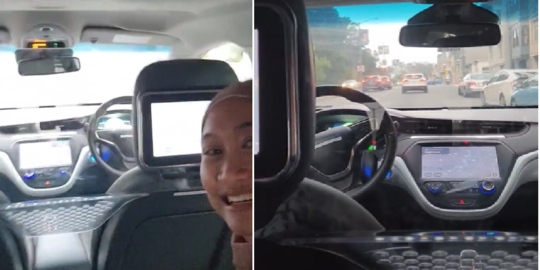 Coba Taksi di AS, Wanita Ini Kaget Tidak Ada Sopir Mobil Jalan Sendiri