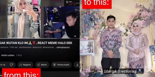 Kisah Asmara Sejoli Ini Curi Perhatian, Berawal dari Video Reaction Youtube