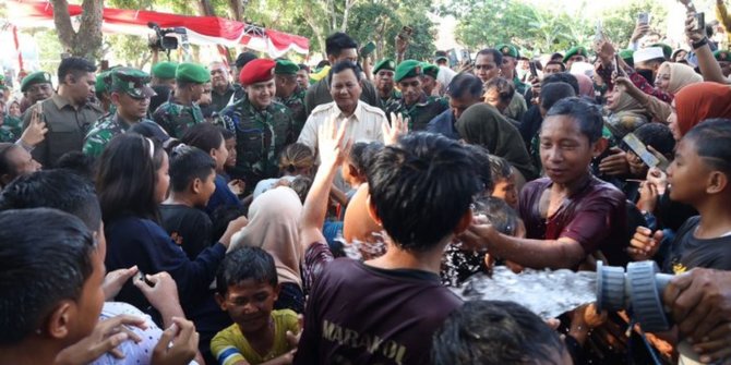 Menhan Prabowo Resmikan 11 Titik Mata Air di Sumbawa: Tanpa Air Tidak Ada Peradaban