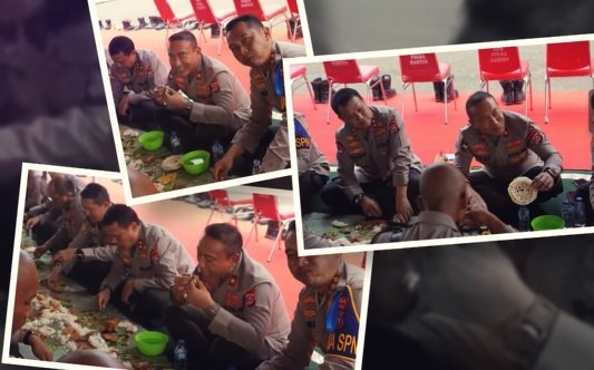 momen jenderal polisi makan bersama