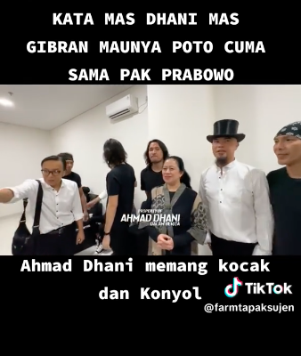 gibran mematung saat diajak foto bareng dewa 19 respons dhani bikin geleng geleng