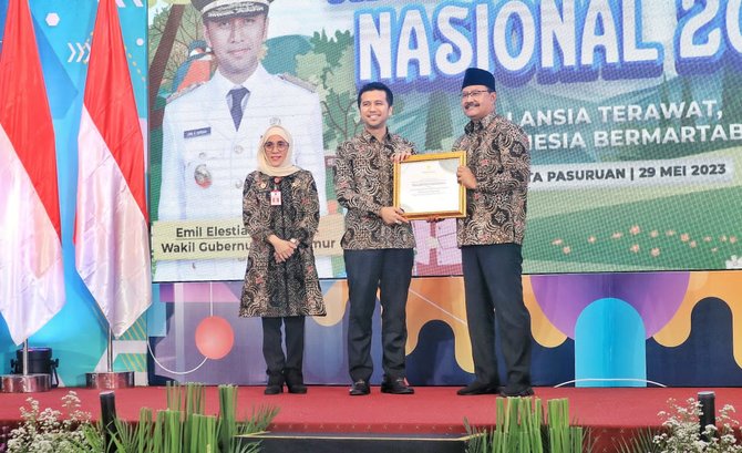 peringatan hari lansia nasional tingkat jatim di kota pasuruan meriah