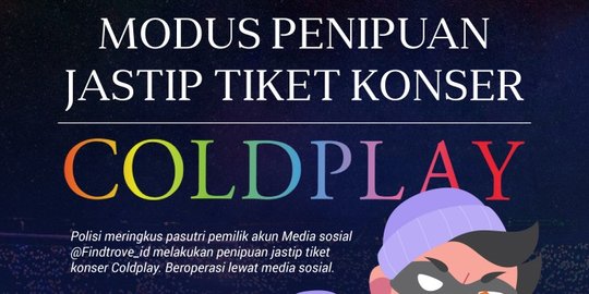 Polisi Pastikan Promotor Tak Terlibat Penipuan Tiket Konser Coldplay