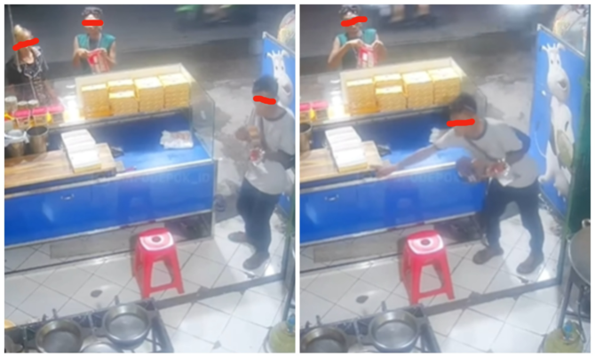 pencuri hp viral di depok