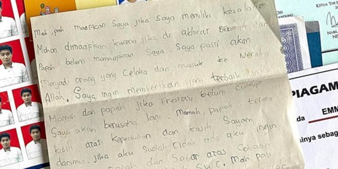 Atalia Istri Ridwan Kamil Temukan Surat Eril saat SD, Isinya Haru soal Meninggal