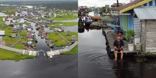 Melihat Istimewanya Desa tak Punya Daratan, Ada Jembatan Buka Tutup & Masjid Apung