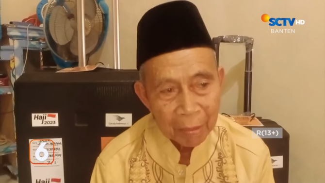 kakek 98 tahun asal lebak wujudkan mimpi pergi haji setelah menabung 20 tahun