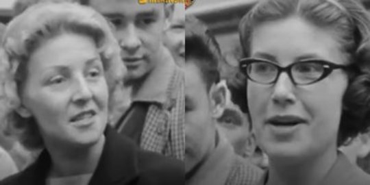 Reaksi Tak Terduga Para Wanita Lihat Pakaian Terbuka Bagian Dada di Tahun 1964