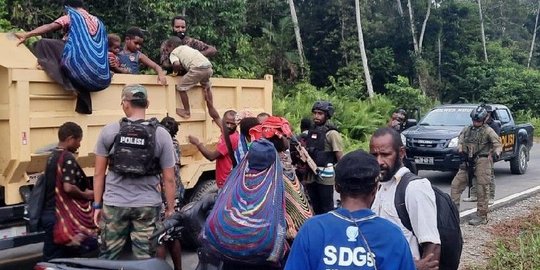 KKB Baku Tembak dengan Aparat di Nduga Papua, 156 Warga Mengungsi