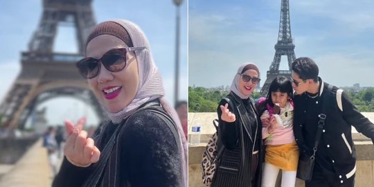 Bareng Ayah dan Anak-Anak, Intip Potret Keseruan Venna Melinda Liburan ke Paris