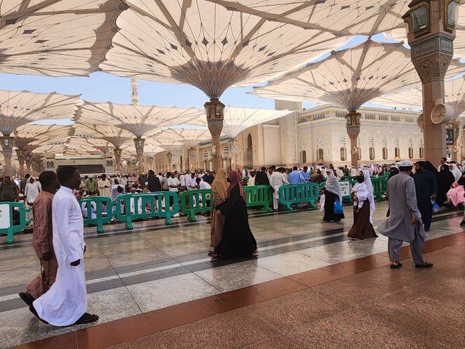 masjid nabawi dipenuhi jemaah haji