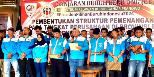 Relawan Buruh Bentuk Tim Pemenangan Ganjar di 38 Perusahaan Banten