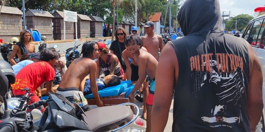 Diduga Kena Serangan Jantung saat Belajar Surfing di Pantai Kuta, WN China Tewas
