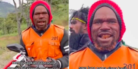 Dulu OPM Sekarang Tukang Ojek, Pria Papua ini dengan Lantang Hapalkan Pancasila