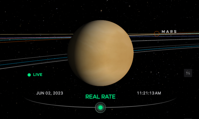 tampilan 3d ini bisa jelajah planet di tata surya secara realtime dan bisa dicoba