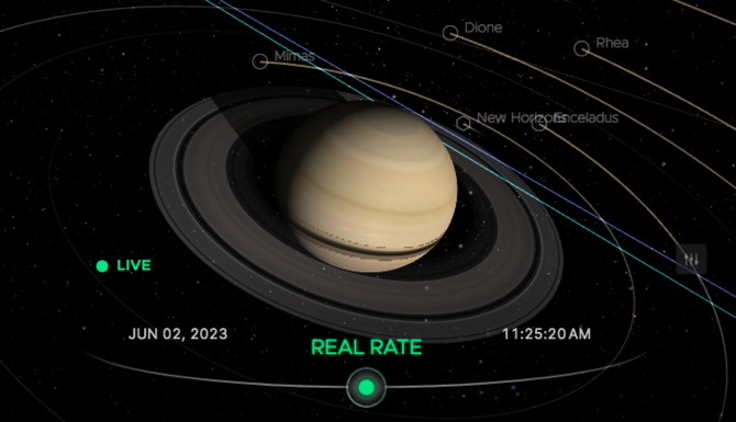 tampilan 3d ini bisa jelajah planet di tata surya secara realtime dan bisa dicoba