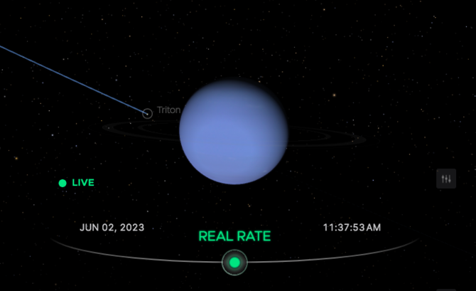 tampilan 3d ini bisa jelajah planet di tata surya secara realtime dan bisa dicoba