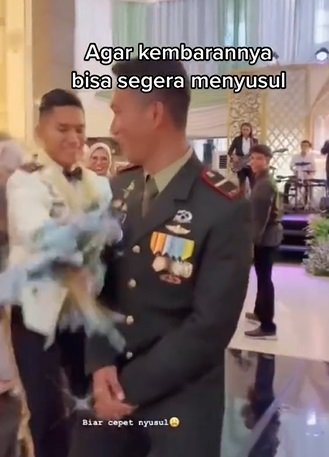 momen pernikahan prajurit tni