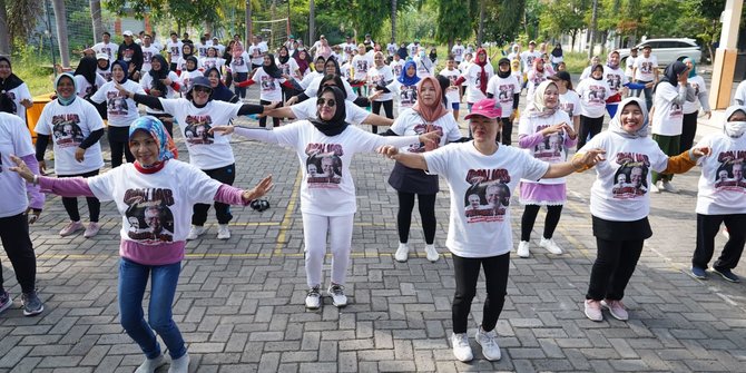 Minggu Pagi, Relawan Ganjar Sebarkan Warna Indonesia Sehat & Nasionalisme di Jabar