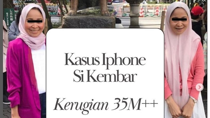 si kembar terduga pelaku penipuan iphone