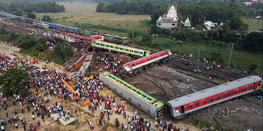 Ini Penyebab Tabrakan Maut Kereta di India yang Tewaskan 300 Orang