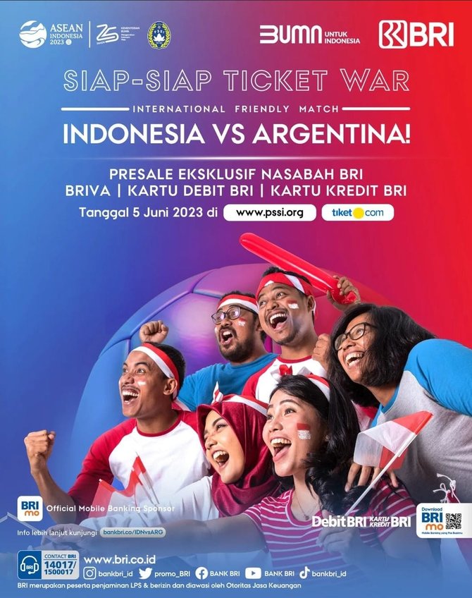 war tiket indonesia vs argentina mulai 5 juni