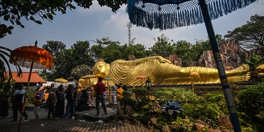 Perayaan Waisak di Vihara Naha Mojopahit Mojokerto