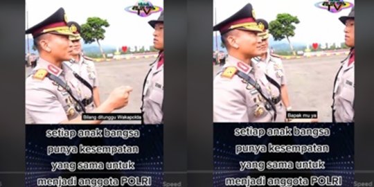 Jenderal Polri Ketemu Anak Tukang Sayur Jadi Polisi, Orangtuanya langsung Dipanggil