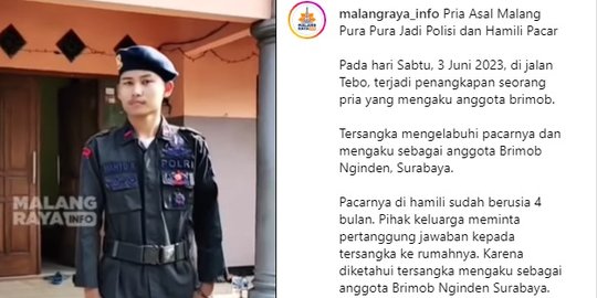 Viral Brimob Gadungan di Malang Bablas sampai Hamili Pacar, Ini Penjelasan Polisi
