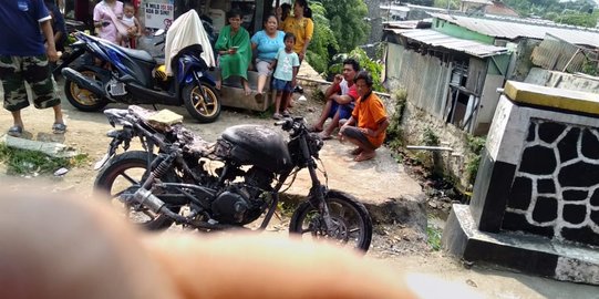 Motor Terbakar di SPBU Pasar Agung Depok, Warga Kocar-kacir