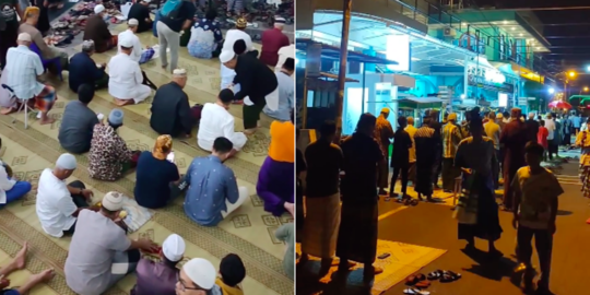 Masya Allah, Sholat Subuh di Masjid ini Luar Biasa Banyak Jemaahnya Sampai ke Jalanan