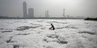 Ironi Sungai Yamuna di India, Dianggap Suci tapi Dipenuhi Limbah Busa Beracun