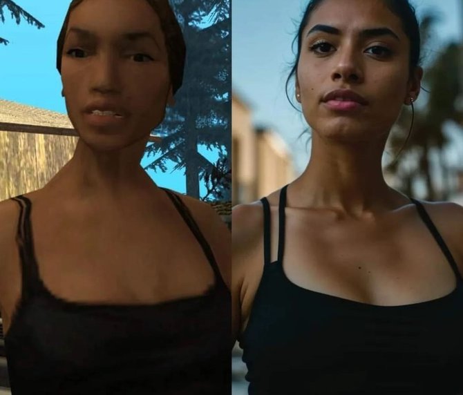 wajah pemain gta yang viral dipoles ai ini penampakannya