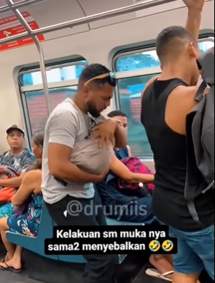 pria dikira gendong bayi lalu diberi duduk di kereta pas buka gendongan menyebalkan