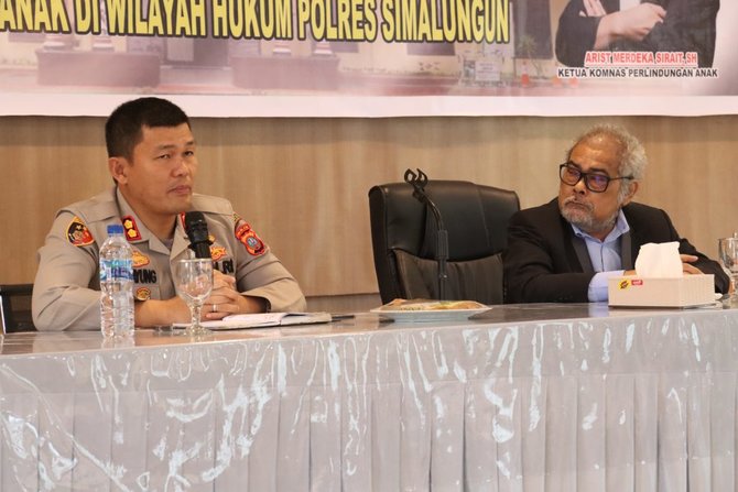 komnas pa berikan penghargaan kepada polres simalungun