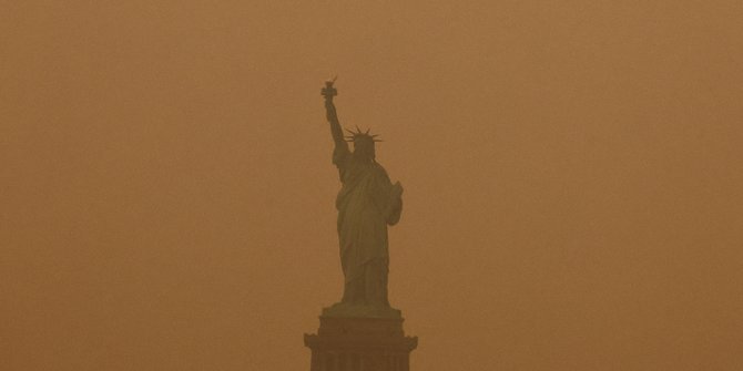 Ketika Kabut Asap Kebakaran Hutan Selimuti New York, Ini Penampakannya