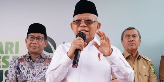 Ma'ruf Amin Minta Maskapai Angkut Jemaah Haji Sesuai Jadwal