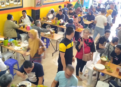 warung sunda prasmanan di tanah abang