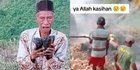 Tangis Pilu Kakek Neo Menyayat Hati, Kebun Jagungnya Ludes Dibakar Orang 'Jahat'