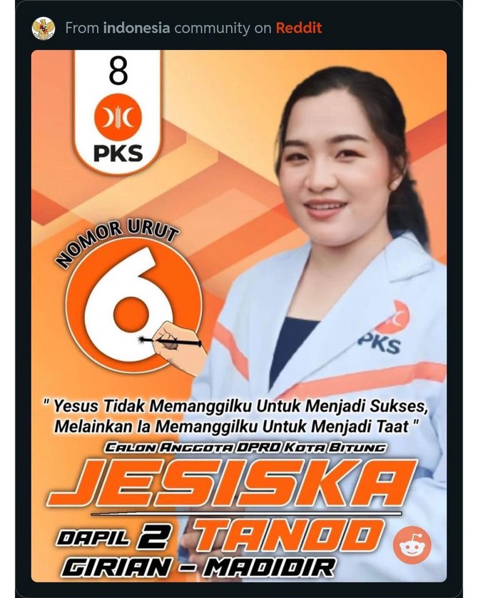 Viral Flyer Caleg Jesiska Tanod Ini Penjelasan Pks Merdeka Com