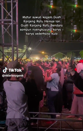 momen putri bungsu sultan jogja nonton konser goyangnya asyik banget