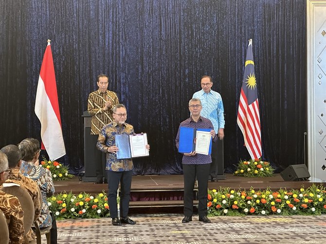 mendag ri tandatangani pembaruan perjanjian perdagangan perbatasan indonesia malaysia