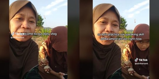 Viral Emak-Emak Jago Bahasa Inggris & Ajari Anak di Sawah, Ini Sosok Aslinya