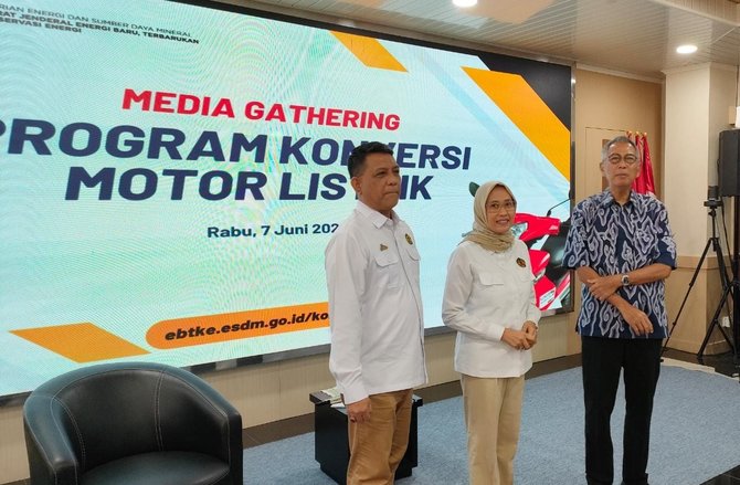 program konversi motor bensin ke motor listrik terus digalakkan oleh kementerian esdm ri