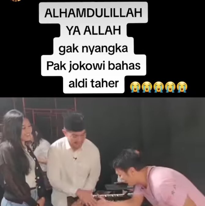 momen kocak aldi taher bertemu kaesang dan erina titip salam ke jokowi