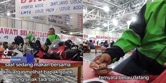 Viral Driver Ojol Cari Orderan Sambil Jualan Kue Demi Keluarga, Bikin Haru