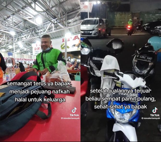 viral driver ojol cari orderan sambil jualan kue demi keluarganya bikin haru